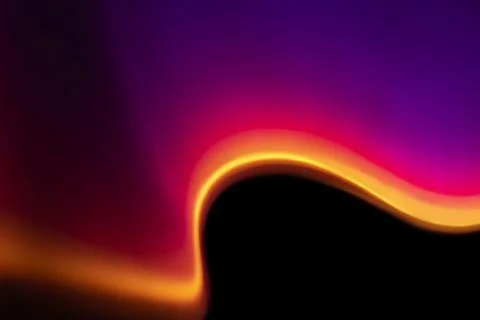 Aesthetic background with gradient neon led light effect Stock Illustration
