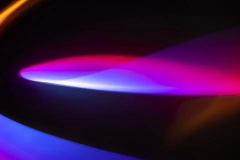 Aesthetic background with light sunset projector lamp Ilustração Stock