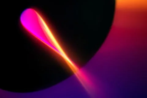 Aesthetic background with light sunset projector lamp Stock Illustration