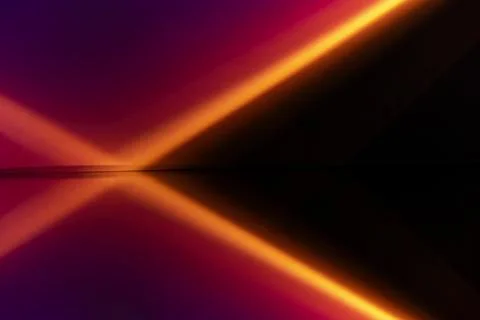 Aesthetic background with light sunset projector lamp Ilustração Stock