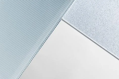 Aesthetic background with patterned glass texture Stock Photos