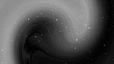 Aesthetic black grey background space, luxury white particle light streaks, Stock Footage 297934402