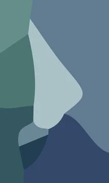 Aesthetic blue abstract background Stock Illustration