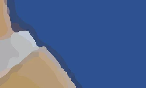 Aesthetic blue abstract background Stock Illustration