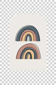Aesthetic boho rainbow background Stock Photos