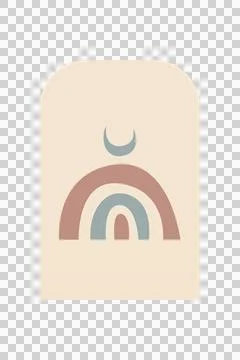 Aesthetic boho rainbow background Stock Photos