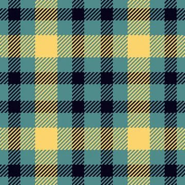 Aesthetic check fabric background, canvas vector tartan pattern. Worn plaid.. Stock Illustration