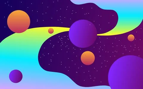 Aesthetic colorful background Stock Illustration