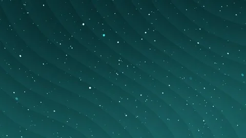 Aesthetic dark teal background space, luxury white particle light streaks, Video stock 297957650