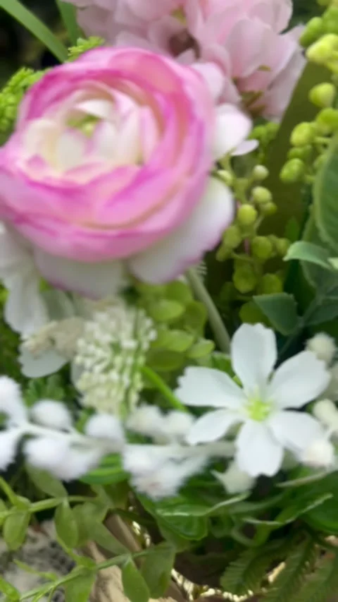 Aesthetic Easter Decor: Soft Cotton Rabbit Stock Footage 332847122