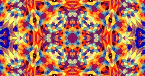 Aesthetic Geometric Pixel Digital Visual Art Pattern Loop Background Video stock 166883876