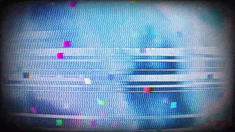 Aesthetic Glitch Motion Overlay Stock Footage 322601037