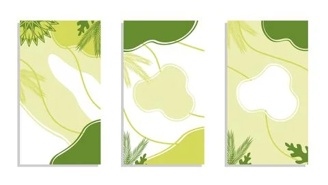 Aesthetic green abstract background vector illustration 库存插图