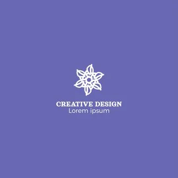Aesthetic Hand Drawn Creative Logo Design Vector EPS10 Stock Illustration
