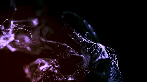  Aesthetic magical abstract light particles Stock Footage 249058467