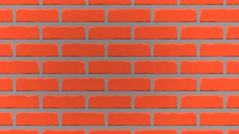 Aesthetic red brick wall background Stock Illustration