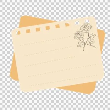 Aesthetic sticky notes Stock Illustration
