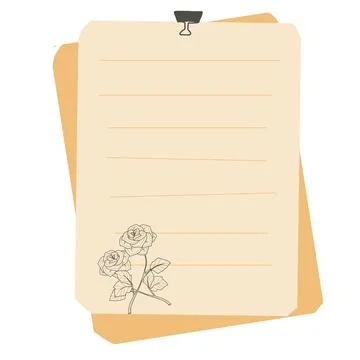 Aesthetic sticky notes Stock Illustration