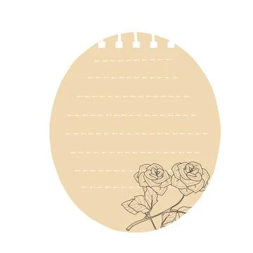 Aesthetic sticky notes Stock Illustration