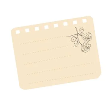 Aesthetic sticky notes Stock Illustration