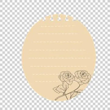 Aesthetic sticky notes Stock Illustration