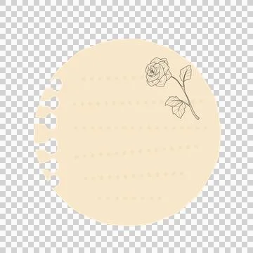 Aesthetic sticky notes Stock Illustration