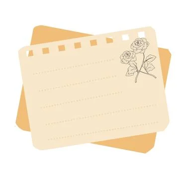 Aesthetic sticky notes Stock Illustration