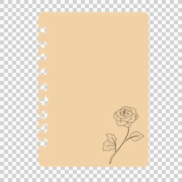 Aesthetic sticky notes Stock Illustration