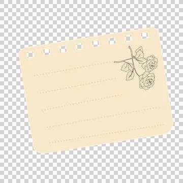Aesthetic sticky notes Stock Illustration