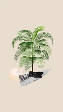 Aesthetic tree beige Stock Photos