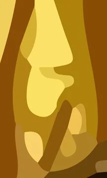 Aesthetic yellow abstract background Stock Illustration