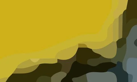 Aesthetic yellow abstract background Illustrazione stock