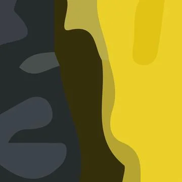 Aesthetic yellow abstract background Stock Illustration