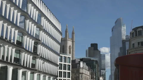 Aesthetically pleasing architecture with modern and old buildings. Stock Footage 220515887