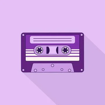 Aesthetics of the 90s, audio tape, retro cassettes for a tape recorder. 2000s Stock Illustration