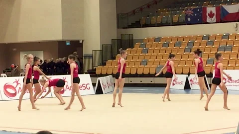 Aesthetics gymnastic Stock Footage 141893309