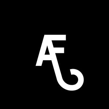 AF letter logo. Stock Illustration