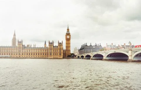 Afar view on Big Ben Stock Photos