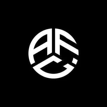 AFC letter logo design on white background. AFC creative initials letter logo Stock Illustration