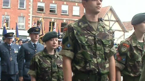 AFD Parade 1 cadets 2 Stockbeeldmateriaal 459877