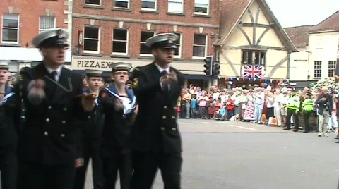 AFD Parade 1 cadets Stockbeeldmateriaal 460049