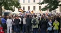 AFD politic election campaign and massive counterdemonstration Braunschweig city 4k or 4k+ Resolution