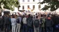 AFD politic election campaign and massive counterdemonstration Braunschweig city 4k or 4k+ Resolution