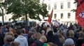 AFD politic election campaign and massive counterdemonstration Braunschweig city 4k or 4k+ Resolution