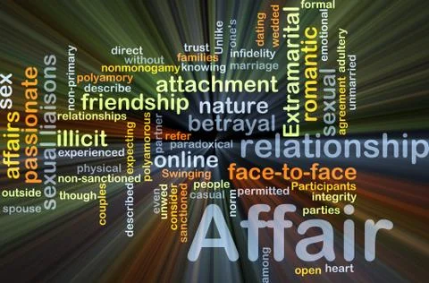 Affair background concept glowing Stock Illustration
