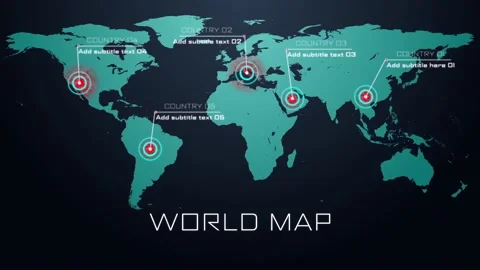 World Map For After Effects World Map After Effects Templates ~ After Effects Projects | Pond5