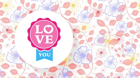 Affection yourself script written with writing o inside a heart on a pink Stock Footage 129795844