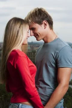 Affectionate couple Stock Photos