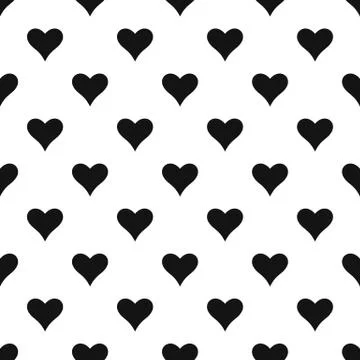 Affectionate heart pattern seamless vector Illustrazione stock