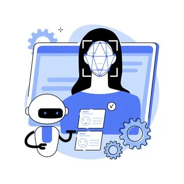 Affective computing abstract concept vector illustration. Stock Illustration